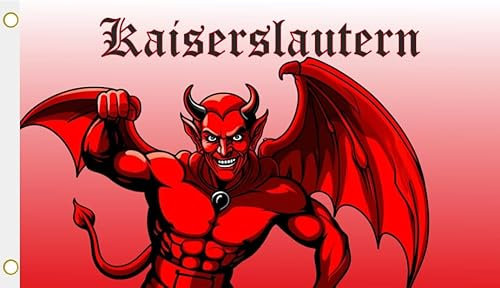 U24 Flagge Fahne Kaiserslautern Devil Teufel Hissflagge 90 x 150 cm