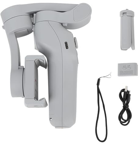 Smartphone Gimbal Stabilizer Kit, Face Object Tracking Foldable 3 Axis Handheld Phone Gimbal for Phone Video Recording