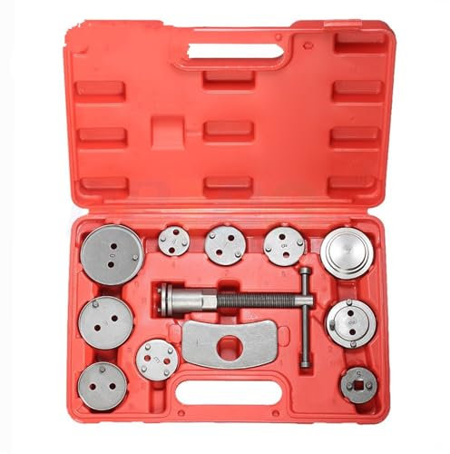 RVIFY Electronic Parking Brake Car Disc Brake Caliper Wind Back Brake Piston Compressor Tool Kit For Most Automobiles Garage Repair Tools(12pcs)