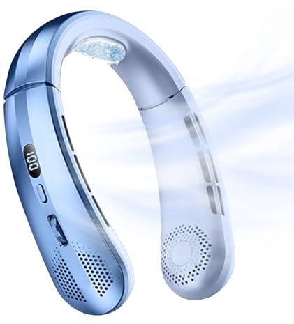 Ventola per collo senza lama - ventola di raffreddamento al collo indossabile, dispositivo flusso d'aria leggero | Condizionatore d'aria portatile Necks USB, attrezzatura per il raffreddamento del dis