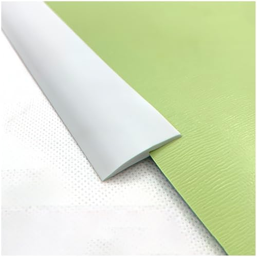 Carpet Transition Strip, 1m/2m/3.0m Vinyl Door Trim Strips, Suitable for Doorways Threshold Ramp Tile Laminate, Bridge The Height Between 3-5mm(White,W 3.5cm x L 2m)