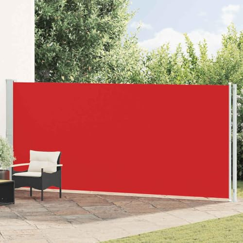 Lumanois Seitenmarkise Ausziehbar 180x600 cm Rot,9.25kg,317967