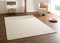 Steffensmeier Handwebteppich Gabun 100% Schurwolle mit Fusselstopp für Wohnzimmer, Creme, Größe 90x160 cm