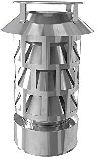 Zugverbesserer für Doppelwandigen Schornstein mit Mündungsabschluss Ø 120 mm