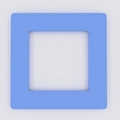 Single Light Switch Socket Coloured Acrylic Surround Finger Plate - Huge Colour Choice (Light Blue)