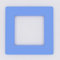 Single Light Switch Socket Coloured Acrylic Surround Finger Plate - Huge Colour Choice (Light Blue)