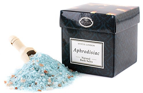 Mystix London | Aphrodisiac - 100% Natural Bath Salts | A Medley of Epsom, Dead Sea Mineral and Himalayan Pink Salts | Perfect as a Gift | Handmade in UK