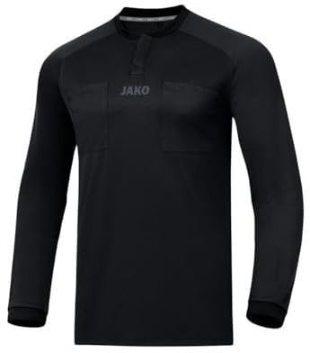 JAKO Schiedsrichter Trikot Langarm, Größe:3XL, Farbe:schwarz