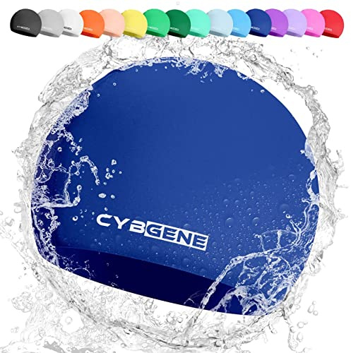 CybGene Silikon Badekappe für Kinder, Schwimmkappe Bademütze für Damen und Herren Unisex