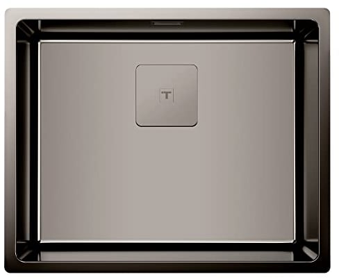 Teka FlexLinea RS15 50.40 – Spüle, 1 Becken, mit dreifacher Installation, Einbau, Unterputz, Softtextur, Titan-Farbe