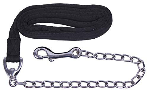 ARBO-INOX® Hengstkette Führleine Führkette 2m Schraubensicherung (Schwarz)