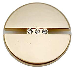 Sjzwt 10pcs Buttons Diamant-Metallknopf 20mm/23mm/25mm runde Knöpfe Anzug Kaschmirmantel Nähen Dekoration, Gold, 30mm