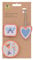 LÄSSIG Anhänger und Patches Set (3 Stk.) mit Druckknopf/School Patches Set Butterfly