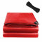 Tarpaulina Impermeable múltiple Lona Pesada Tarp PE Hoja de Muebles de Exterior Muebles para Acampar la Cubierta de Madera de Acampada con Ojales Fuertes |3m x 3m |Rojo