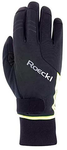 Roeckl Villach 2 Winter Fahrrad Handschuhe lang schwarz/gelb 2023: Größe: 7
