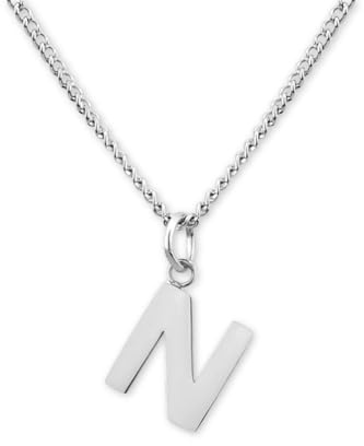 GD GOOD.designs Kette mit Buchstaben Silber - Wasserfest I hautverträgliche Halskette für Damen mit A-Z Anhänger I Initial Buchstabenkette