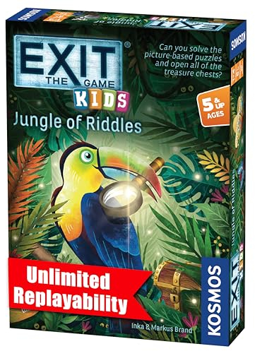 EXIT: The Game - Kids - Jungle of Riddles | Brainteasers | Kinderaktivität | Kooperatives Spiel für Kinder