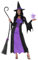 Morph Costume Strega Donna Viola - Abito Halloween per Donna, Vestito Strega per Feste, Compleanni e Party di Halloween, XL