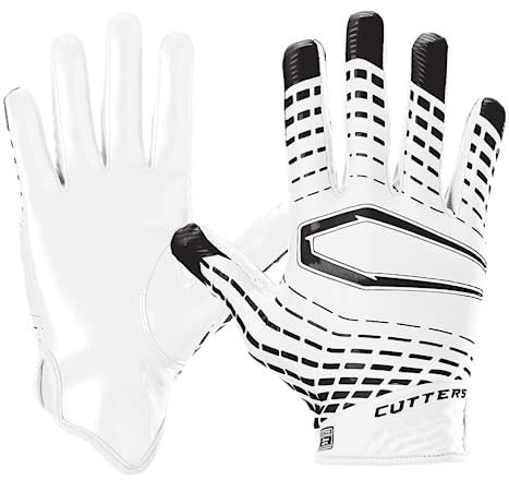 Cutters Rev 5.0 Paire de gants de football antidérapants pour adulte