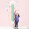 Klebekerlchen® | Personalisierte Messlatte als Wandtattoo fürs Kinderzimmer | Zum Messen der Körpergröße bis zu 160 cm | Inklusive individueller Personalisierung - Regenbogen