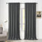 WOLTU Samtvorhang Gardinen mit Kräuselband Vorhang Blickdicht 135x225 cm, 2er Set Verdunklungsvorhänge Samt Thermovorhang Kälteschutz, Velvet Samt Curtains für Deko Schlafzimmer Wohnzimmer, Grau