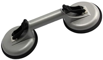 AD-BCrbgen Ventosas de Vidrio de Aluminio Ventosas de Doble Garra Plateadas Ventosas for baldosas Elevador de succión Fijo