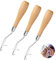 Latch Hook Tool, 3 Pcs Wooden Bent Latch Hook Tool Set - Crochet Needle for Rug Making, Art Crafts, and DIY Projects