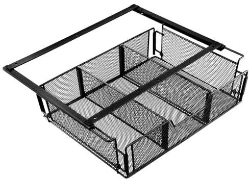 QWORK® schublade unter schreibtisch, Schubladen Organizer für Schreibtisch & Schminktisch, Versteckte Schubladenbox, Robust & Langlebig