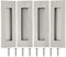 Malimali 4 Pack Stainless Steel Recessed Sliding Handles, 150mm Flush Door Hardware Finger Pulls for Pocket Closet Barn Door (Brushed Steel)
