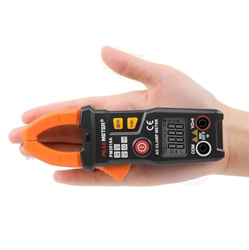PEAKMETER Morsetto digitale multimetro PM2016S PM2016A 6000 conteggi morsetto digitale mini intelligente misuratore AC Current pliers amperometro frequenza NCV Tester amperimetrico (PM2016S)