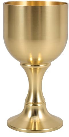 HOLIDYOYO Copa De Vino De Cobre Vintage Cáliz Retro Para Cenas Vaso Elegante Para Whisky y Licores Para Celebraciones y