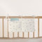 Babybett Aufbewahrungstasche aus 100% Baumwolle Musselin, für das Beistellbett, Babybett, Kinderbett. Ideal zum Verstauen von Windeln, Schnullern (Cream Dots)