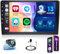 Ohradio 2G+64G Autoradio 2DIN Android 13 mit 9 Zoll Toucshcreen, Car Radio Bluetooth mit Wireless Carplay Android Auto Radio FM/RDS BT GPS WiFi + Rückfahrkamera + MIC