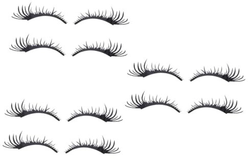Mobestech 6paare Wimpern Aufkleber Für Schwarze Eyebrow Car Headlight Sticker Dekorative Vinyl Grafik Für Kratzerabdeckung Einfache Anwendung Und Langlebigkeit