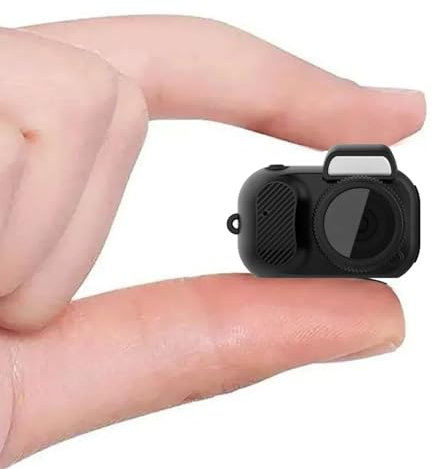SENECESLI Mini Caméra Porte-clés, Petit Appareil Photo Numérique de la Taille d'un Pouce 1080P HD 2MP pour étudiants et Enfants, Caméra Micro Vidéo DV DVR avec écran Couleur de (avec Carte
