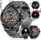 LIGE Smartwatch Uomo Con 3 Cinturini/1.43 AMOLED/400mAh, Orologio Con Chiamata Bluetooth, 24/7 Cardiofrequenzimetro SpO2, IP68 Impermeabile 124 Modalità Sportive Per Android iOS