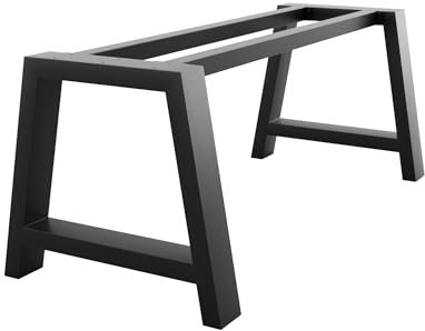 MetaloPro Ksora Extreme Tischgestell – V-förmige Stahlbeine, Pulverbeschichtet, Modernes Industrielles Design – 140x80x72 cm