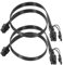 Editbar 2 Stück 6+2 Pin GPU Grafikkarte Stromkabel Verlängerung, 6Pin auf 8Pin, 60cm, 18AWG Flachkabel für PC Netzteil & Server, 8 Pin PCI-E Kabel für Sichere Stromversorgung von Grafikkarten(Schwarz)