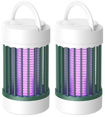 Électrique anti - moustique, lampe anti - moustique, petit et portable, sécurité à la maison - Vert. (2 pièce)