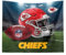 NORTHWEST The Company NFL Kansas City Chiefs Bedruckter Wandbehang, 86,4 x 101,6 cm, Gametime, Teamfarben