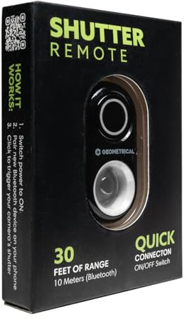 Bluetooth Shutter Remote by Geometrical Pocket Tripod | Eclipse White