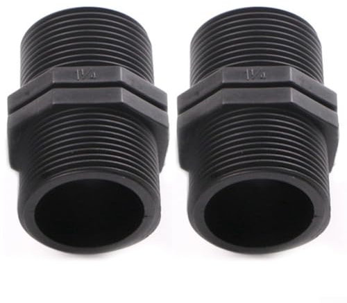 Sturdy IBC PP Tank Bushing with Dual Threaded Connectors for Flange Applications (1.5inch)