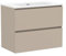 Baikal Mueble de Baño Klay. Mueble MONTADO. 2 Cajones Suspendido con Lavabo. Armario de Baño. Lavabo Ceramico. 80cm Visón.