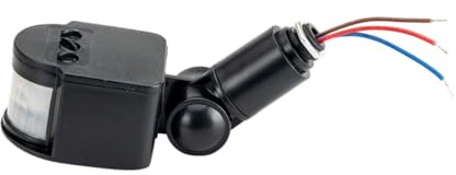 PENIKOKO A Infrarossi 12v Led Di Movimento Pir 30w, Timer Regolabile, Angolo Di Rilevamento 180°, Per Illuminazione Domestica e Garage, Controller Di Movimento Per Luci Interne Ed Esterne