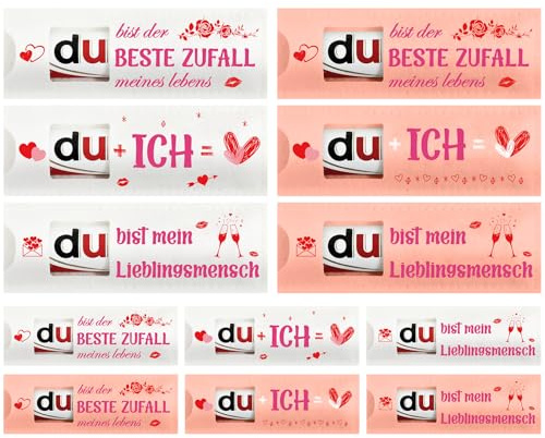 12 Stück Ich Liebe Dich Geschenke für Männer Frauen,Jahrestag Geschenk, Hochzeitsgeschenke für Brautpaar, Liebesgeschenke Partner zum Valentinstag Hochzeitstag, Ohne Schokolade