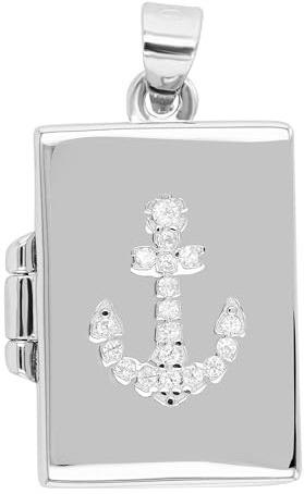 Akzent Anhänger für Damen in 925 Silber, 100% Wasserfest & Hautverträglich