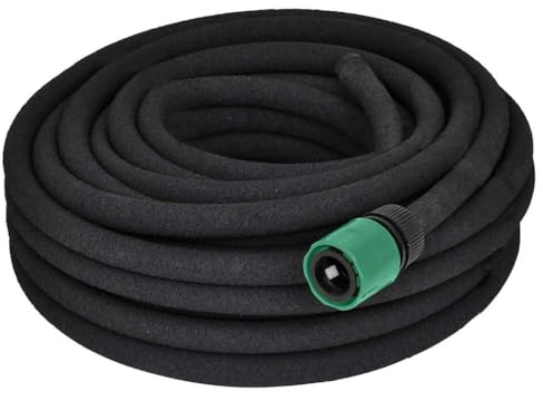 Mokuyary Tuyau microporeux pour Arrosage Irrigation de Jardin Connecteur 1/2 Pouces 50 m, Tuyau Refoulement pour Jardinage, Agriculture, Commercial