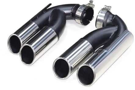 Auspuffblenden Quad-Auspuffblende Für VW Für Touareg Für V6 V8 Upgrade Für W12 Edelstahl-Auspuffanlage Auto-Auspuffrohr Schalldämpferspitze Endrohr Endrohr