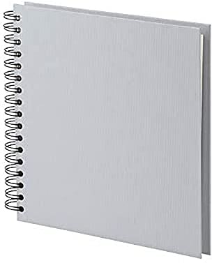 Rössler Papier 1329452176 - S.O.H.O. Wire-O Fotoalbum 230 x 230 mm, 60 offwhite Seiten, Stone, 1 Stück