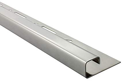 20x Quadrat-Profil Edelstahlschiene Fliesenprofil Fliesenschiene Edelstahl V2A L250cm 10mm glänzend